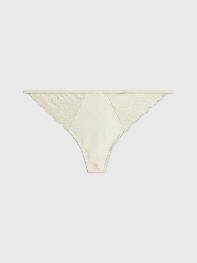 Calvin Klein USA Lace Womens Thong Yellow 6408572-KB